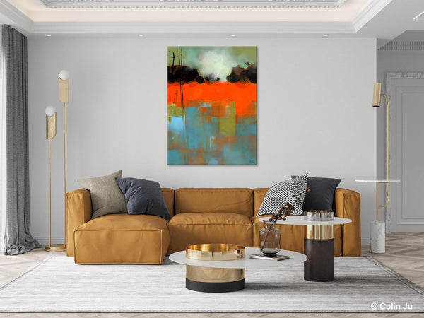 Landscape Canvas Art, Simple Modern Wall Art, Contemporary Acrylic Paintings, Original Abstract Paintings, Large Canvas Painting for Bedroom-Grace Painting Crafts