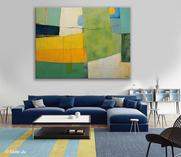 Original Canvas Artwork, Large Wall Art Painting for Dining Room, Contemporary Acrylic Painting on Canvas, Modern Abstract Wall Paintings-Grace Painting Crafts