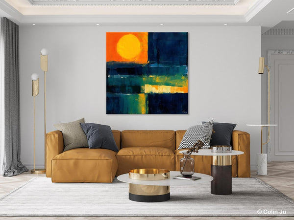 Large Abstract Painting for Dining Room, Modern Acrylic Artwork, Simple Canvas Paintings, Contemporary Canvas Art, Original Modern Wall Art-Grace Painting Crafts