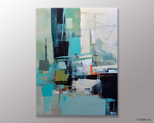 Original Abstract Art, Large Wall Art Painting for Dining Room, Large Modern Canvas Wall Paintings, Hand Painted Acrylic Painting on Canvas-Grace Painting Crafts