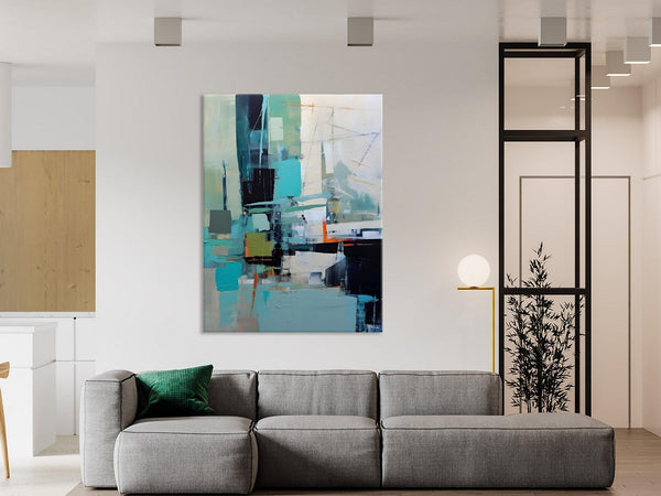 Original Abstract Art, Large Wall Art Painting for Dining Room, Large Modern Canvas Wall Paintings, Hand Painted Acrylic Painting on Canvas-Grace Painting Crafts