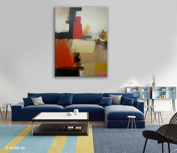 Large Contemporary Wall Art, Abstract Wall Paintings, Extra Large Paintings for Bedroom, Hand Painted Canvas Art, Original Modern Painting-Grace Painting Crafts