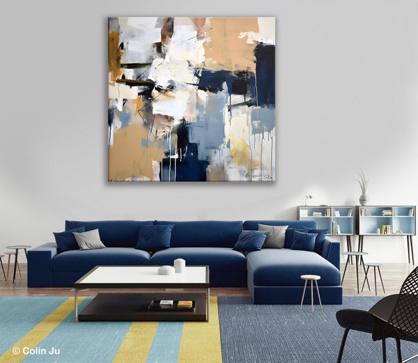 Large Wall Art for Bedroom, Abstract Modern Acrylic Art, Canvas Paintings for Sale, Modern Original Abstract Art, Contemporary Canvas Art-Grace Painting Crafts