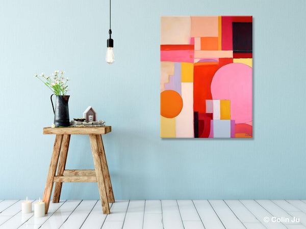 Large Wall Painting for Bedroom, Hand Painted Canvas Art, Large Modern Paintings, Original Abstract Canvas Art, Acrylic Painting on Canvas-Grace Painting Crafts
