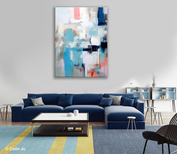 Contemporary Painting, Canvas Paintings for Dining Room, Acrylic Painting on Canvas, Extra Large Modern Wall Art, Original Abstract Painting-Grace Painting Crafts