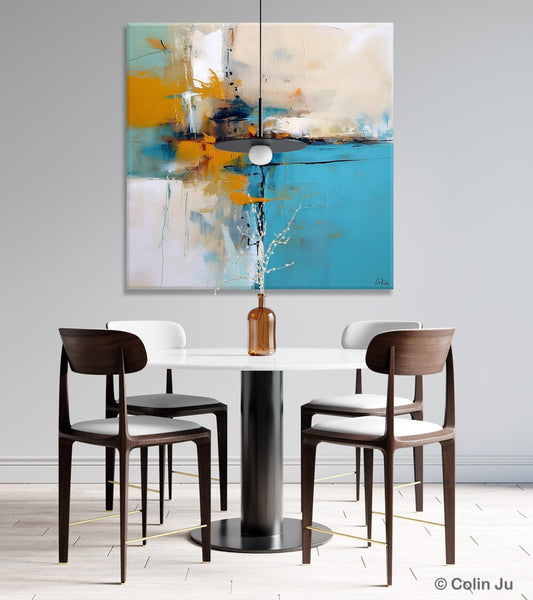 Large Abstract Art for Bedroom, Modern Canvas Paintings, Original Abstract Wall Art, Geometric Modern Acrylic Art, Contemporary Canvas Art-Grace Painting Crafts