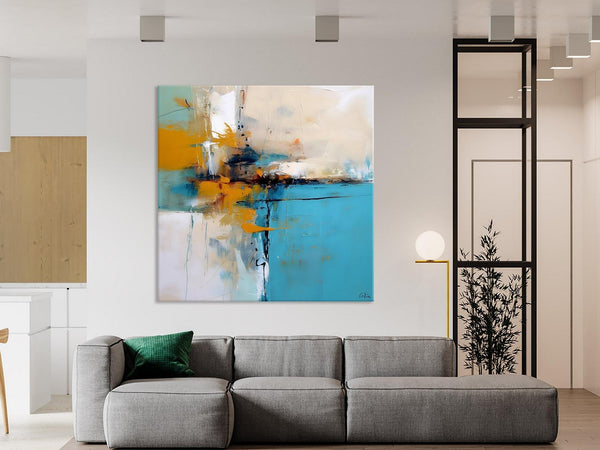 Large Abstract Art for Bedroom, Modern Canvas Paintings, Original Abstract Wall Art, Geometric Modern Acrylic Art, Contemporary Canvas Art-Grace Painting Crafts