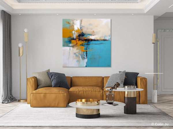 Large Abstract Art for Bedroom, Modern Canvas Paintings, Original Abstract Wall Art, Geometric Modern Acrylic Art, Contemporary Canvas Art-Grace Painting Crafts