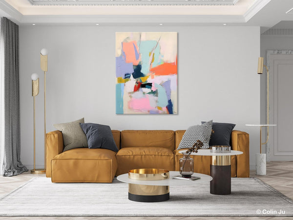 Original Artowrk, Abstract Wall Paintings, Hand Painted Canvas Art, Extra Large Paintings for Dining Room, Contemporary Wall Art Paintings-Grace Painting Crafts