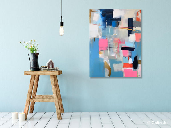 Modern Wall Art Paintings, Canvas Paintings for Bedroom, Contemporary Acrylic Painting on Canvas, Large Original Art, Buy Wall Art Online-Grace Painting Crafts