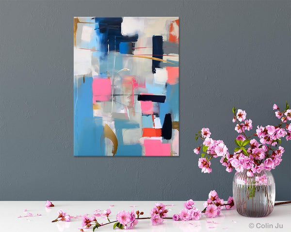Modern Wall Art Paintings, Canvas Paintings for Bedroom, Contemporary Acrylic Painting on Canvas, Large Original Art, Buy Wall Art Online-Grace Painting Crafts