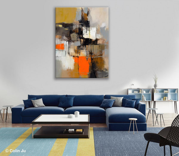 Acrylic Painting on Canvas, Modern Paintings, Extra Large Paintings for Dining Room, Large Contemporary Wall Art, Original Abstract Painting-Grace Painting Crafts