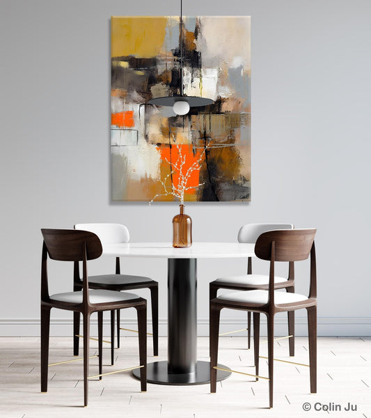 Acrylic Painting on Canvas, Modern Paintings, Extra Large Paintings for Dining Room, Large Contemporary Wall Art, Original Abstract Painting-Grace Painting Crafts