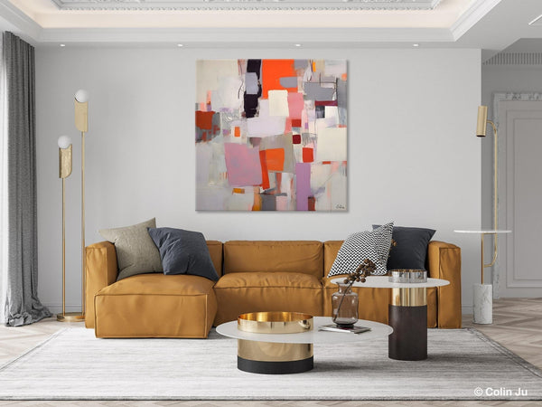 Modern Acrylic Artwork, Original Modern Paintings, Contemporary Canvas Art, Heavy Texture Canvas Art, Large Abstract Painting for Bedroom-Grace Painting Crafts