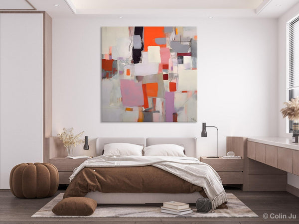 Modern Acrylic Artwork, Original Modern Paintings, Contemporary Canvas Art, Heavy Texture Canvas Art, Large Abstract Painting for Bedroom-Grace Painting Crafts