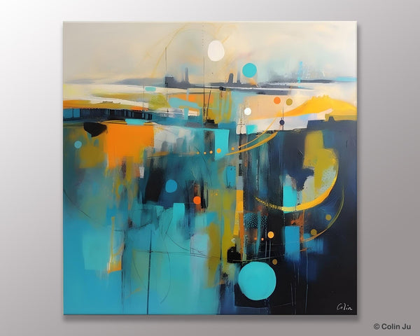 Extra Large Abstract Painting for Living Room, Acrylic Canvas Paintings, Original Modern Wall Art, Oversized Contemporary Acrylic Paintings-Grace Painting Crafts