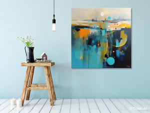 Extra Large Abstract Painting for Living Room, Acrylic Canvas Paintings, Original Modern Wall Art, Oversized Contemporary Acrylic Paintings-Grace Painting Crafts