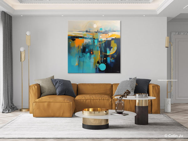 Extra Large Abstract Painting for Living Room, Acrylic Canvas Paintings, Original Modern Wall Art, Oversized Contemporary Acrylic Paintings-Grace Painting Crafts