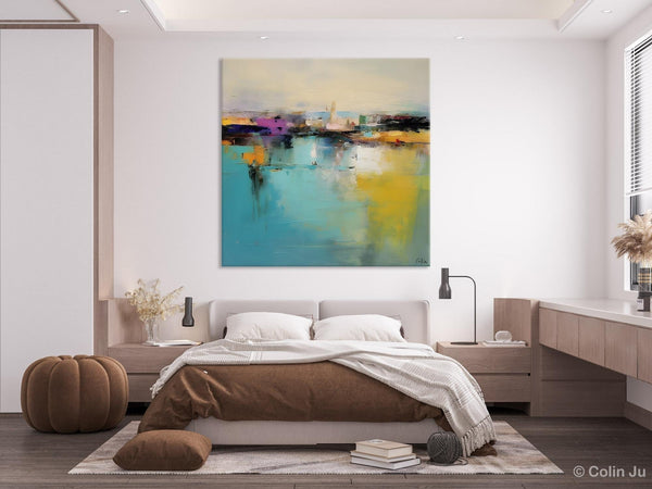 Large Abstract Painting for Bedroom, Modern Acrylic Paintings, Original Modern Wall Art Paintings, Oversized Contemporary Canvas Paintings-Grace Painting Crafts