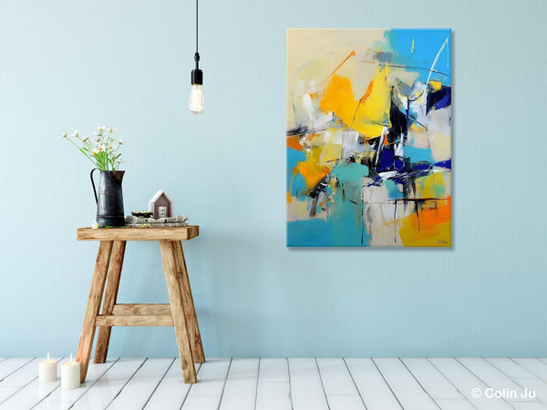 Original Canvas Wall Art, Oversized Contemporary Acrylic Paintings, Modern Abstract Paintings, Extra Large Canvas Painting for Living Room-Grace Painting Crafts