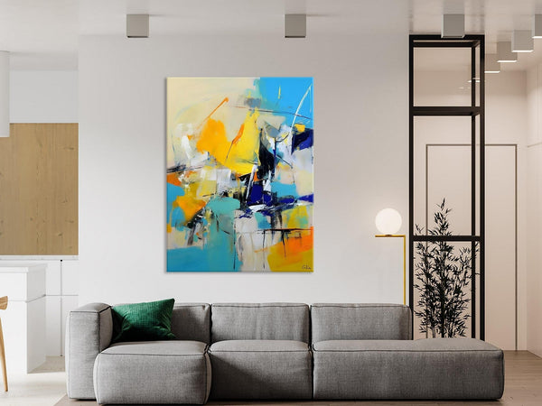 Original Canvas Wall Art, Oversized Contemporary Acrylic Paintings, Modern Abstract Paintings, Extra Large Canvas Painting for Living Room-Grace Painting Crafts
