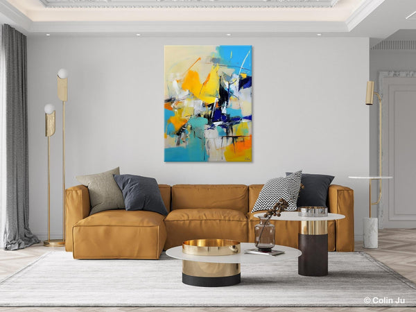 Original Canvas Wall Art, Oversized Contemporary Acrylic Paintings, Modern Abstract Paintings, Extra Large Canvas Painting for Living Room-Grace Painting Crafts