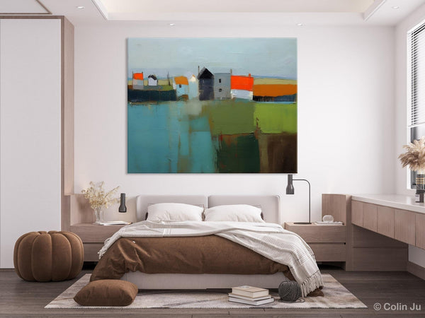 Abstract Landscape Paintings, Extra Large Canvas Painting for Living Room, Large Original Abstract Wall Art, Contemporary Acrylic Paintings-Grace Painting Crafts