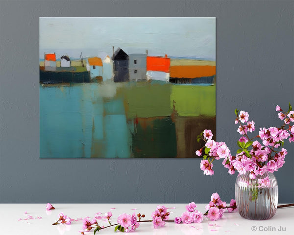 Abstract Landscape Paintings, Extra Large Canvas Painting for Living Room, Large Original Abstract Wall Art, Contemporary Acrylic Paintings-Grace Painting Crafts