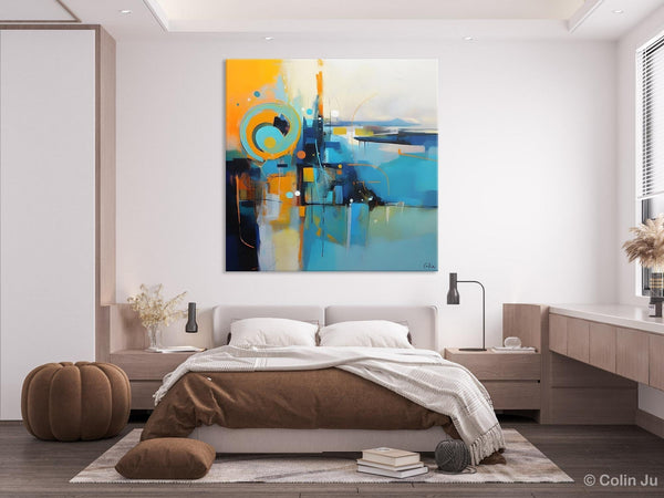 Modern Acrylic Paintings, Large Abstract Painting for Bedroom, Original Modern Wall Art Paintings, Oversized Contemporary Canvas Paintings-Grace Painting Crafts