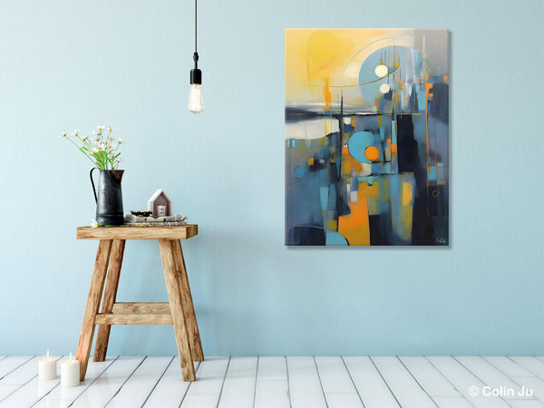 Extra Large Painting for Sale, Oversized Contemporary Acrylic Paintings, Extra Large Canvas Painting for Bedroom, Original Abstract Painting-Grace Painting Crafts