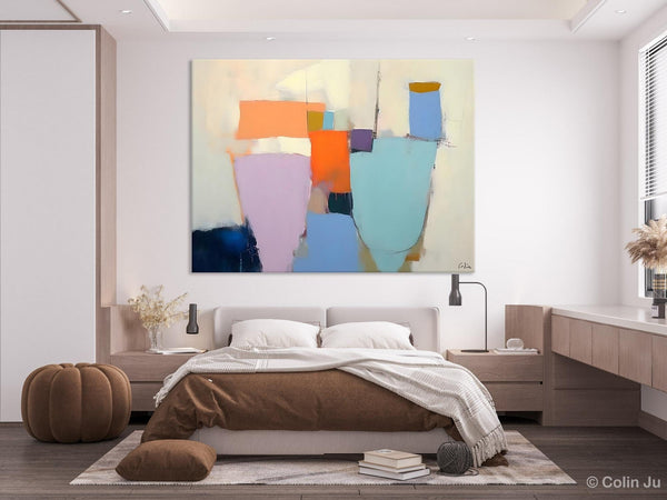 Simple Wall Painting Ideas for Living Room, Extra Large Painting on Canvas, Contemporary Acrylic Art, Original Abstract Wall Art Paintings-Grace Painting Crafts