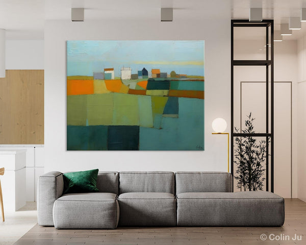 Abstract Landscape Painting on Canvas, Extra Large Landacape Wall Art for Living Room, Original Abstract Wall Art, Acrylic Painting for Sale-Grace Painting Crafts