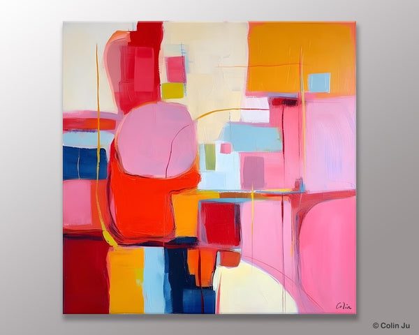 Ultra Modern Acrylic Paintings, Abstract Painting for Bedroom, Original Modern Wall Art Paintings, Oversized Contemporary Canvas Paintings-Grace Painting Crafts