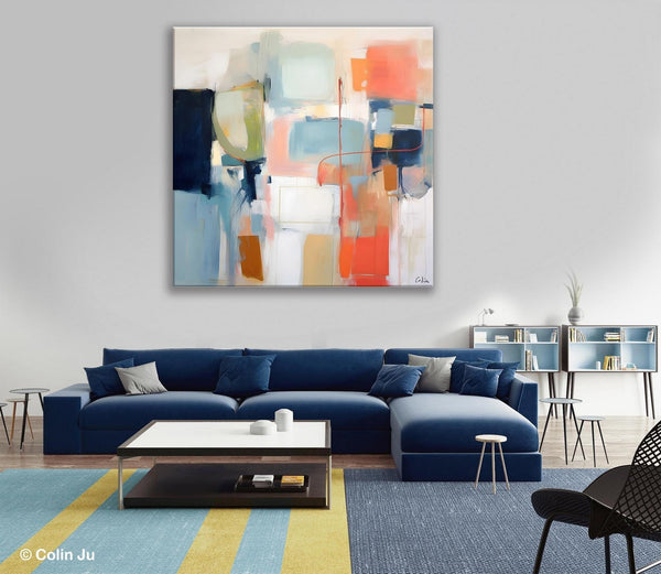 Large Abstract Painting for Bedroom, Original Modern Paintings, Contemporary Canvas Art, Modern Acrylic Artwork, Buy Art Paintings Online-Grace Painting Crafts