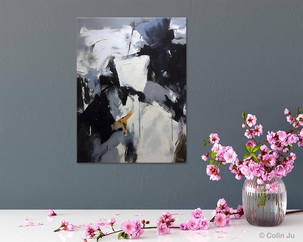 Extra Large Painting on Canvas, Contemporary Acrylic Paintings, Extra Large Canvas Paintings for Bedroom, Large Original Abstract Wall Art-Grace Painting Crafts