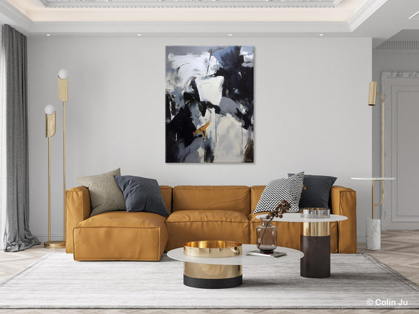 Extra Large Painting on Canvas, Contemporary Acrylic Paintings, Extra Large Canvas Paintings for Bedroom, Large Original Abstract Wall Art-Grace Painting Crafts