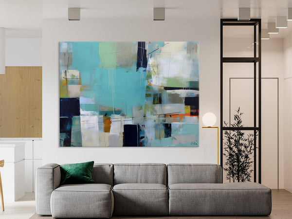 Modern Wall Art Ideas for Living Room, Extra Large Canvas Paintings, Original Abstract Painting, Impasto Art, Contemporary Acrylic Paintings-Grace Painting Crafts