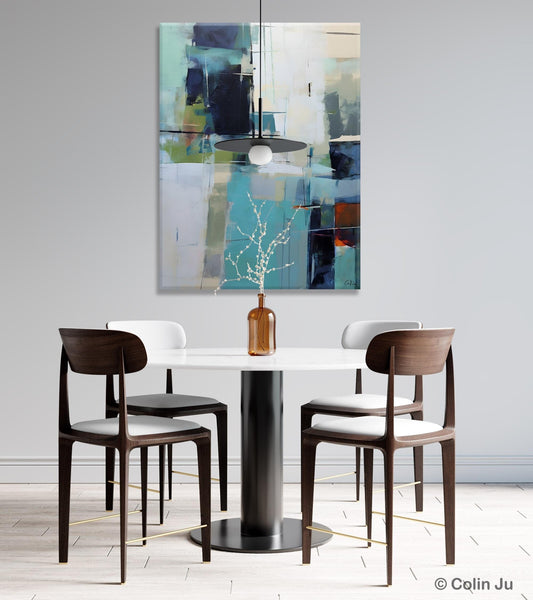 Large Contemporary Wall Art, Acrylic Painting on Canvas, Modern Paintings, Extra Large Paintings for Dining Room, Original Abstract Painting-Grace Painting Crafts