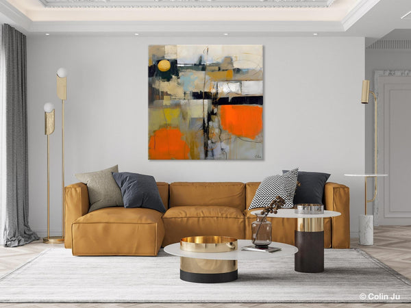 Modern Acrylic Artwork, Original Modern Art, Heavy Texture Canvas Paintings, Contemporary Canvas Art, Large Abstract Painting for Bedroom-Grace Painting Crafts