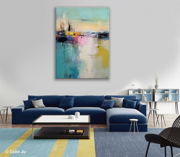 Heavy Texture Canvas Art, Abstract Paintings, Large Contemporary Wall Art, Extra Large Paintings for Living Room, Original Modern Painting-Grace Painting Crafts