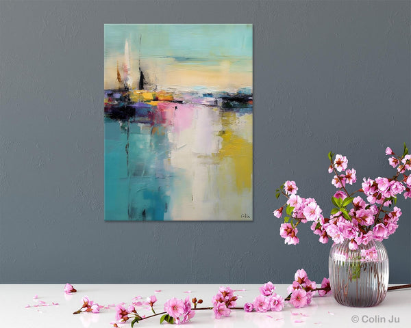 Heavy Texture Canvas Art, Abstract Paintings, Large Contemporary Wall Art, Extra Large Paintings for Living Room, Original Modern Painting-Grace Painting Crafts