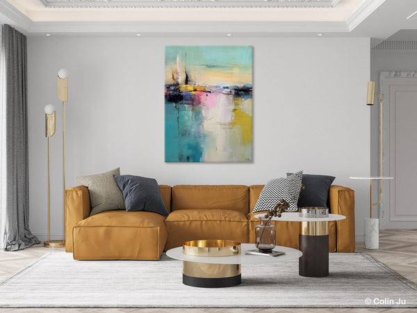 Heavy Texture Canvas Art, Abstract Paintings, Large Contemporary Wall Art, Extra Large Paintings for Living Room, Original Modern Painting-Grace Painting Crafts