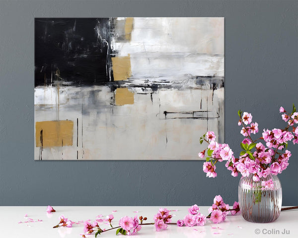 Original Abstract Art, Modern Wall Art Ideas for Bedroom, Extra Large Canvas Paintings, Impasto Art Painting, Contemporary Acrylic Paintings-Grace Painting Crafts
