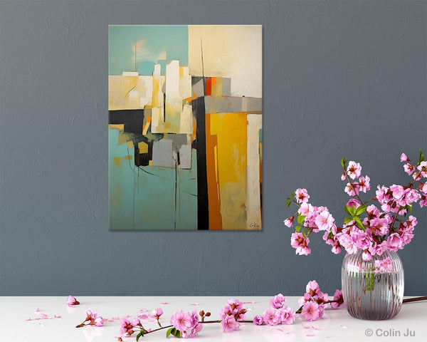Abstract Paintings, Large Contemporary Wall Art, Extra Large Paintings for Living Room, Heavy Texture Canvas Art, Original Modern Painting-Grace Painting Crafts