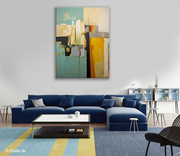 Abstract Paintings, Large Contemporary Wall Art, Extra Large Paintings for Living Room, Heavy Texture Canvas Art, Original Modern Painting-Grace Painting Crafts