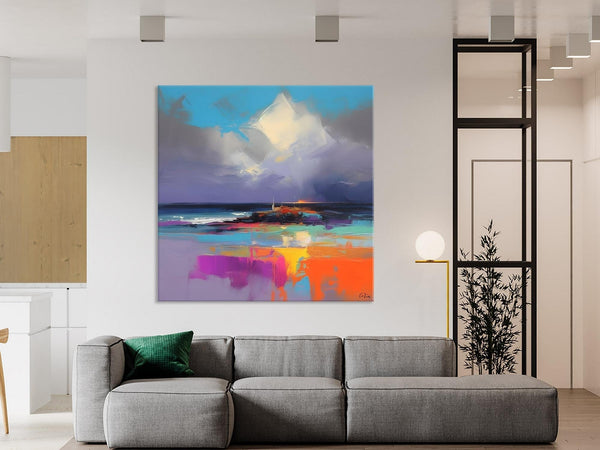 Landscape Canvas Paintings, Modern Canvas Wall Art Paintings, Original Canvas Painting for Living Room, Acrylic Painting on Canvas-Grace Painting Crafts