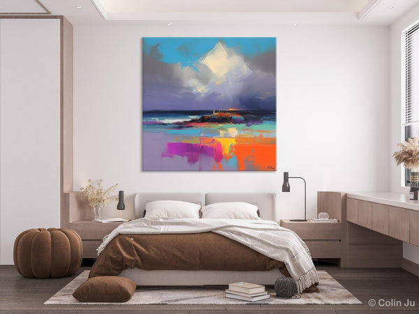 Landscape Canvas Paintings, Modern Canvas Wall Art Paintings, Original Canvas Painting for Living Room, Acrylic Painting on Canvas-Grace Painting Crafts