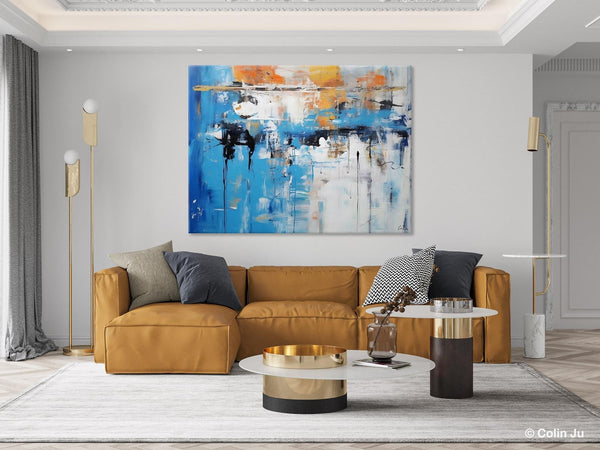 Oversized Canvas Paintings, Original Abstract Art, Modern Wall Art Ideas for Living Room, Palette Knife Painting, Contemporary Acrylic Art-Grace Painting Crafts