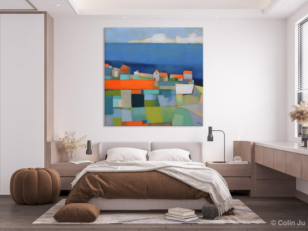 Landscape Canvas Paintings, Original Abstract Wall Art Paintings, Modern Wall Art Painting for Living Room, Acrylic Painting on Canvas-Grace Painting Crafts