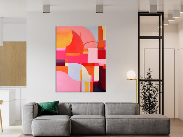 Contemporary Acrylic Painting on Canvas, Modern Wall Art Paintings, Canvas Paintings for Bedroom, Large Original Art, Buy Wall Art Online-Grace Painting Crafts